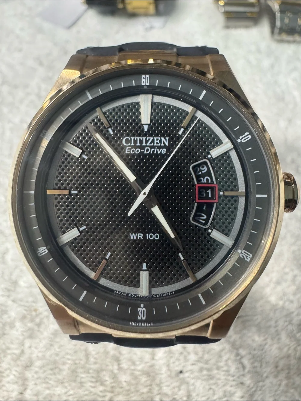 Citizen Gold and Black Eco-Drive Men's Watch
